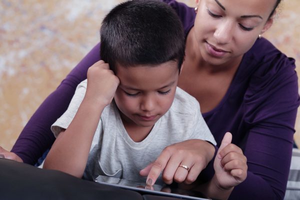 Family. Beautiful mother and her cute son