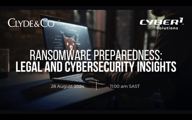 Ransomware Preparedness Legal and Cybersecurity Insights Webinar Recording