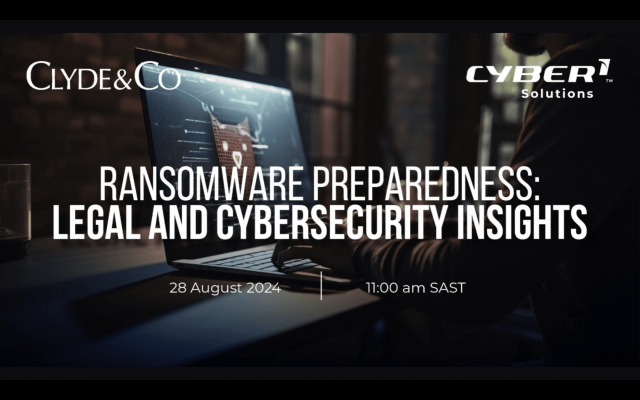 Ransomware Preparedness Legal and Cybersecurity Insights Webinar Recording